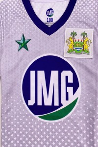 Custom Men's V-neck Sublimation Polo Shirt Design Geometric Blue V-Neck Collar Color Dye Sublimation Garment Factory Short Sleeve Sublimation Polo Shirt Supplier USA Retail P1466 detail view-3